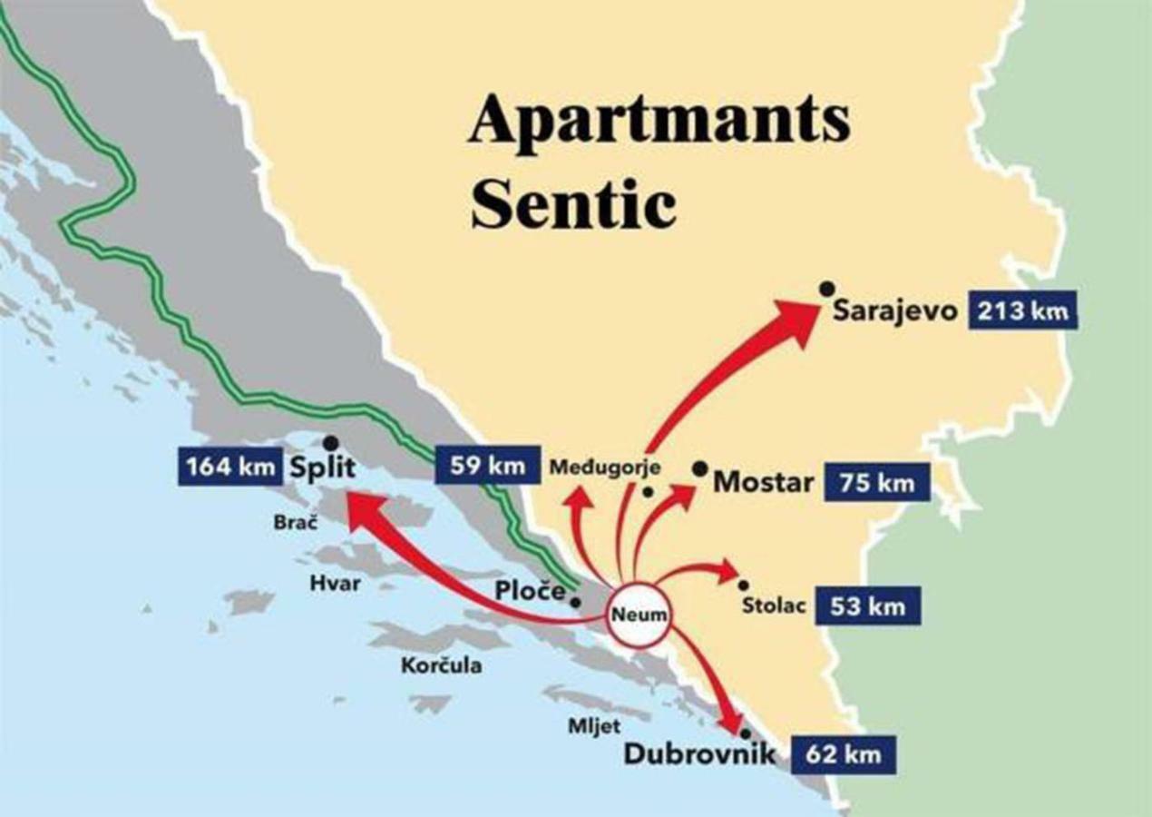 Apartments Sentic Neum Zewnętrze zdjęcie